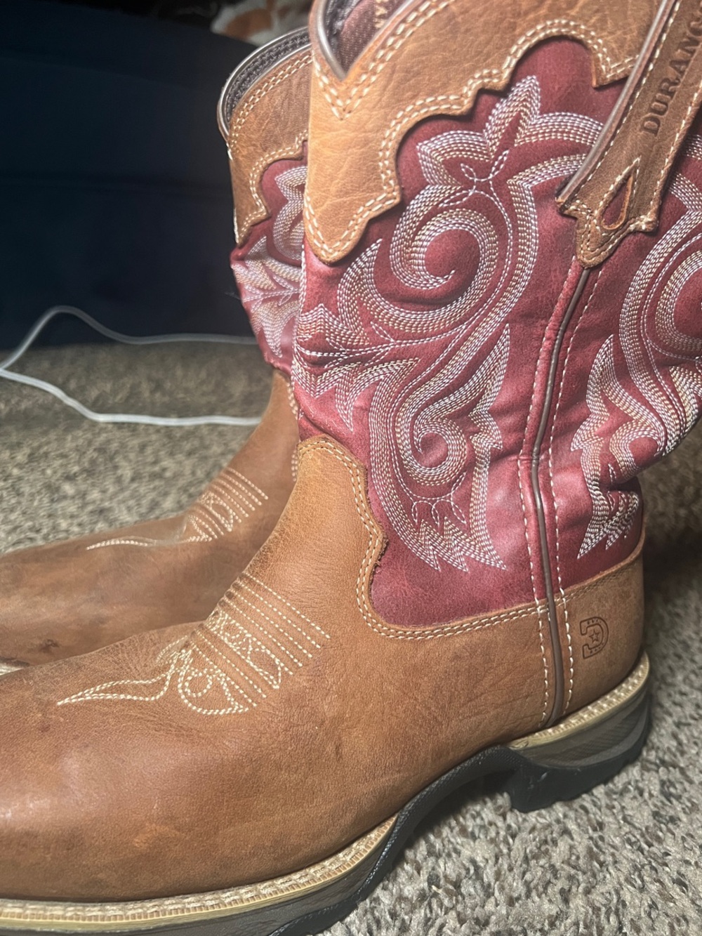 Durango Women's Composite Toe Two-Tone Western Boots